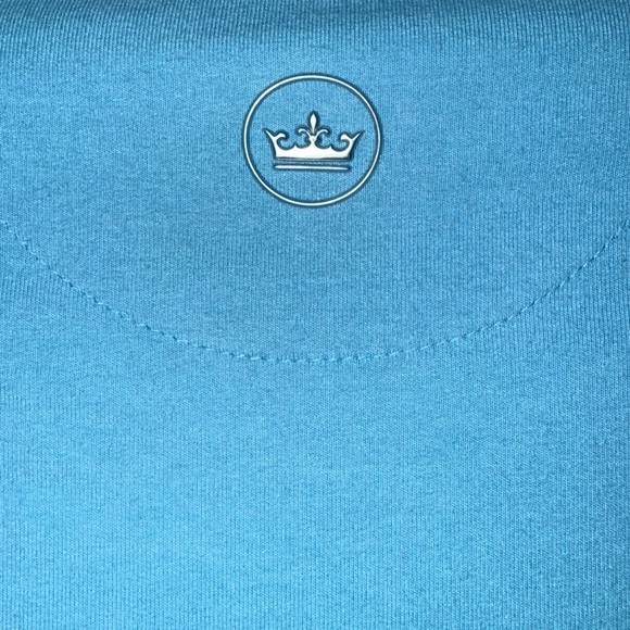 Peter Millar Ace Cotton-Modal Quarter-Zip Pullover Men’s Medium Blue Golf - Picture 12 of 16